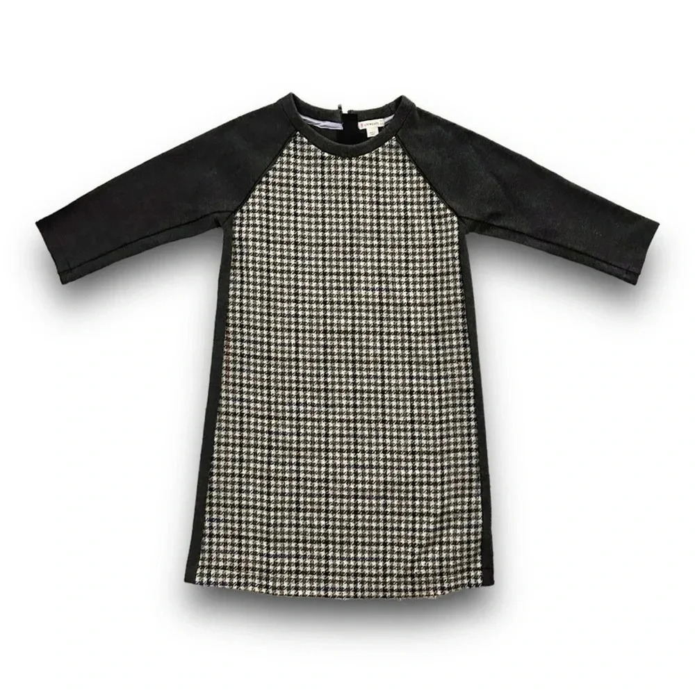 Crewcuts | Shepherd’s Check Wool Shift Dress (10)